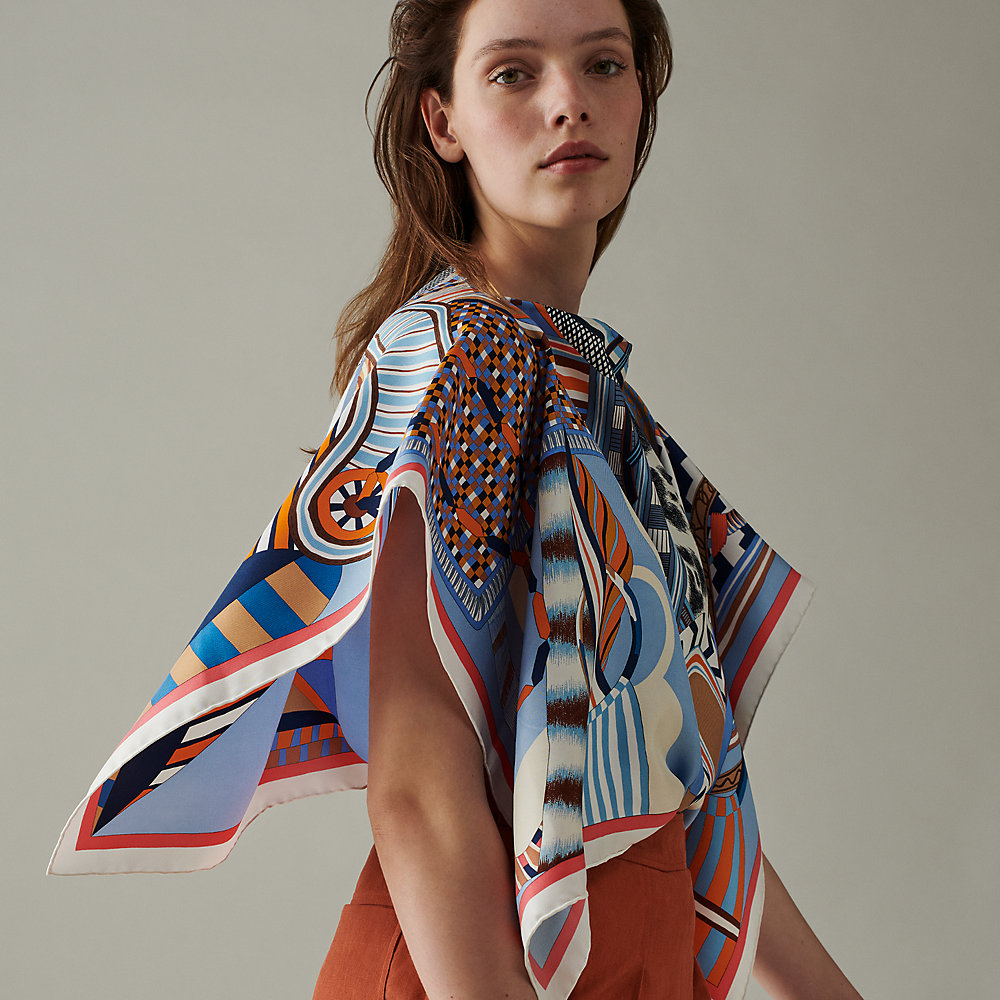 La Selle Imaginaire dossard scarf | Hermès Singapore